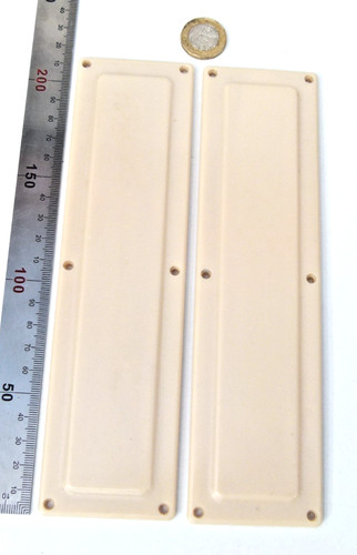 Pair cream bakelite art deco - pair,