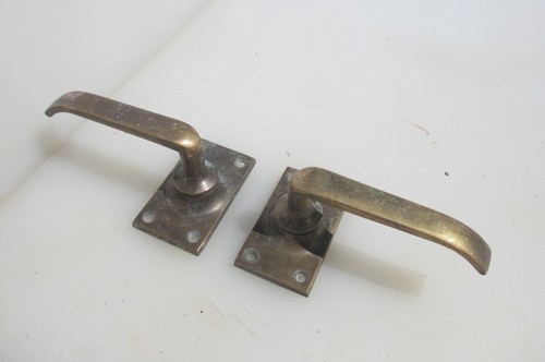 Vintage bronze lever door - bronze,