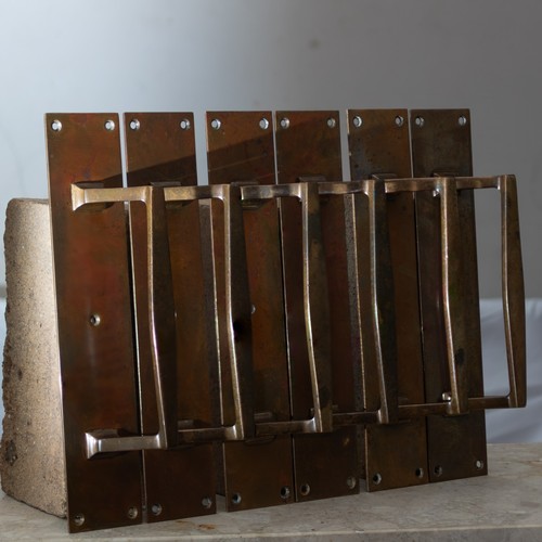 Pair brass art deco - of,