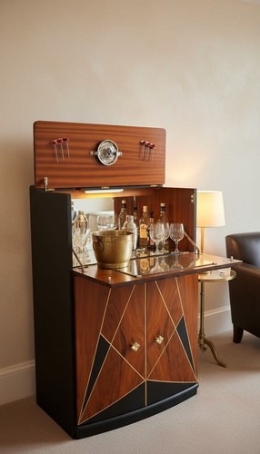 Art deco cocktail cabinet - art,