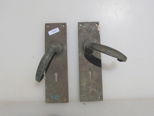 Vintage brass lever door - vintage,