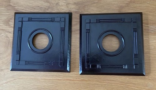 Art deco bakelite pair black - bakelite,