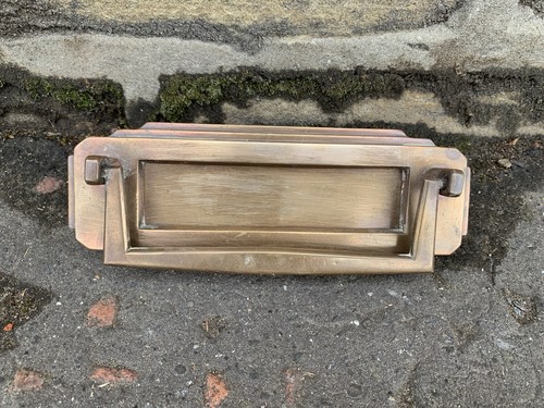 Brass letterbox art deco