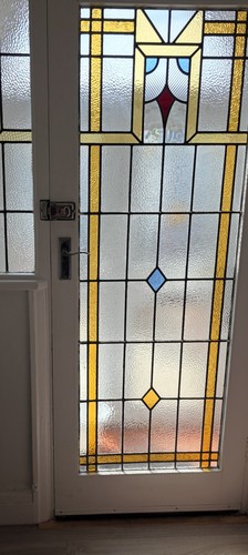 1930s art deco stained glass